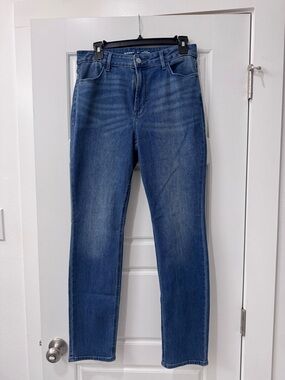 Old Navy Medium Blue Straight-Leg Women's Jeans